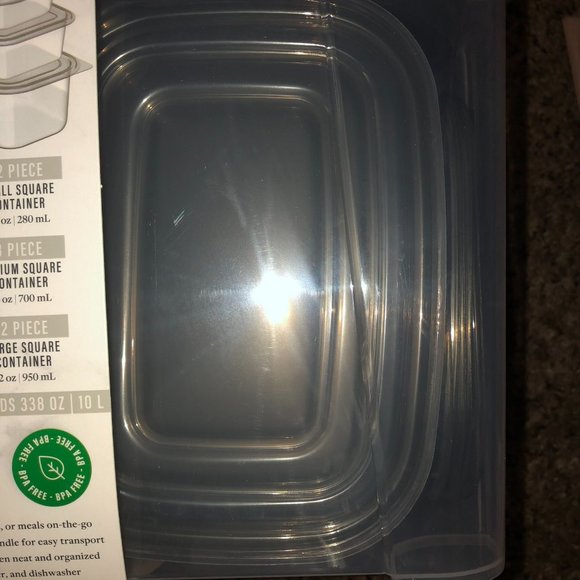 Core Multi-Used Food Storage Containers Variety Pack Gray Clear NEW 100 Pcs - Picture 7 of 16